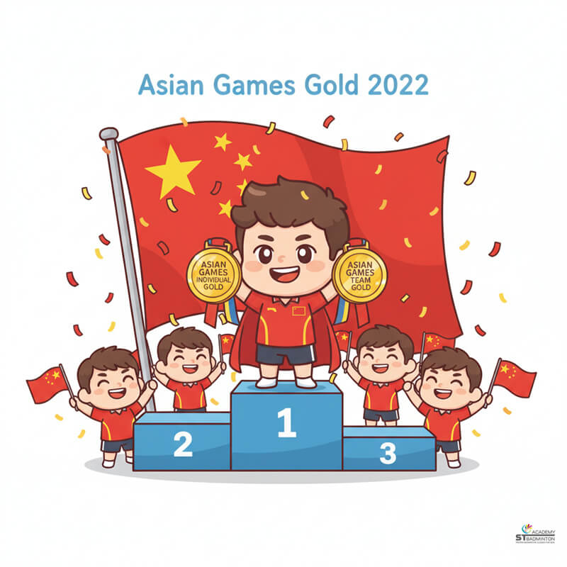 Li Shifeng celebrating Asian Games gold medal victory for China in Hangzhou