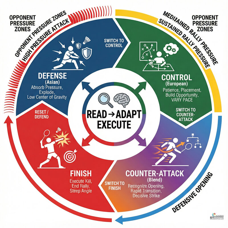 Kepong Kuala Lumpur tập luyện cầu lông | kết hợp di chuyển chân và chiến thuật bỏ nhỏ