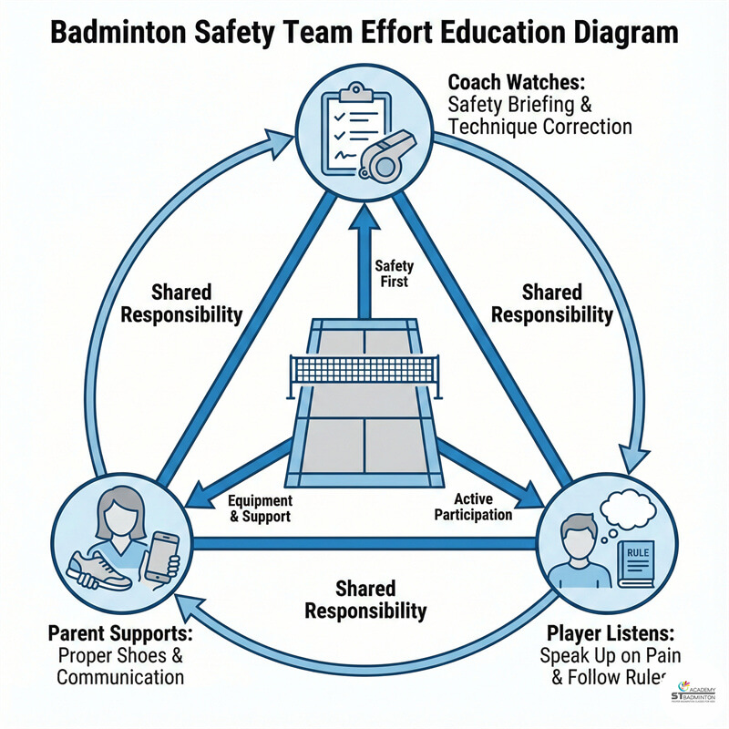 Setapak huấn luyện viên cầu lông | trao đổi với phụ huynh về an toàn cổ chân cho trẻ
