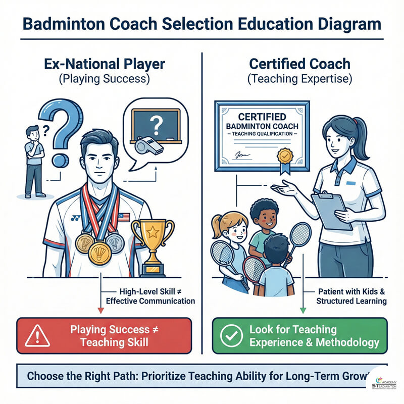 Phụ huynh kiểm tra phong cách huấn luyện viên cầu lông cho trẻ em gần Setapak và Wangsa Maju