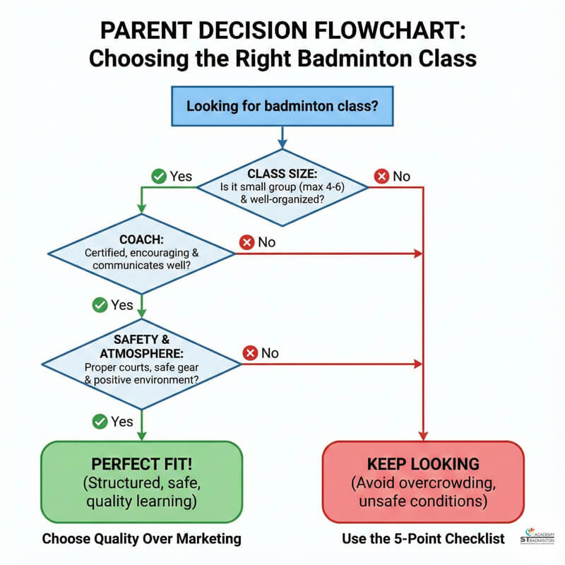 Phụ huynh quan sát lớp cầu lông an toàn và bài bản tại Setapak Kuala Lumpur
