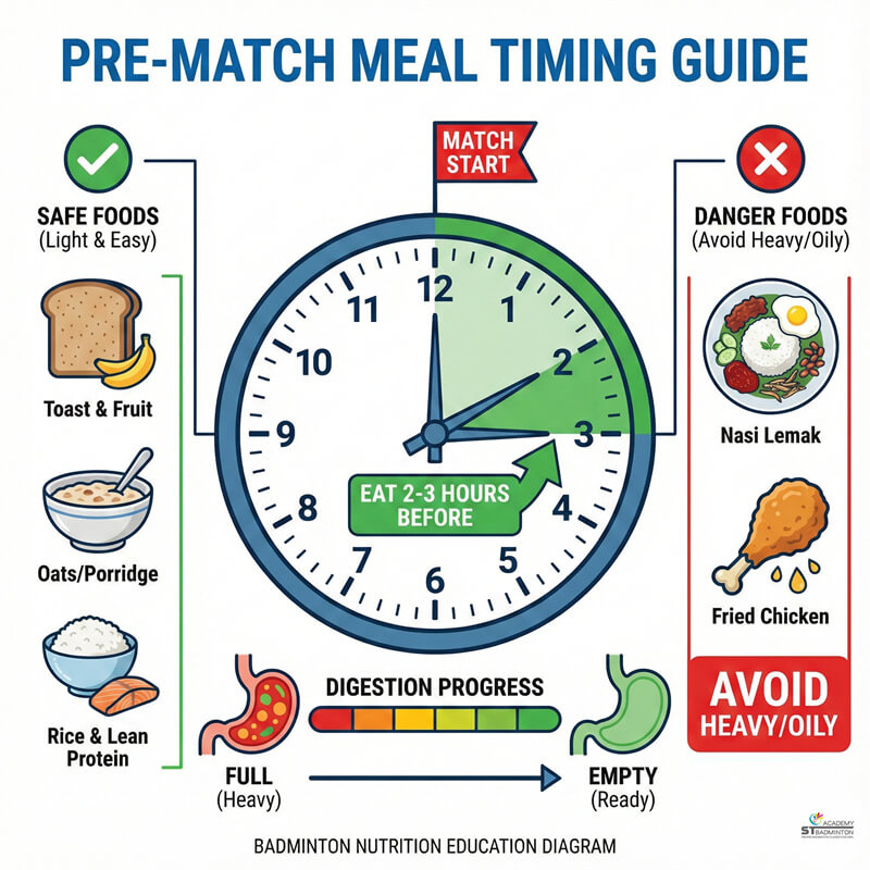 Parents preparing healthy snacks for junior badminton athletes in Kuala Lumpur KL