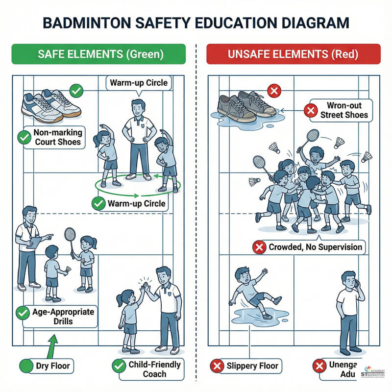 Môi trường huấn luyện cầu lông an toàn và thân thiện với trẻ em tại Setapak và Wangsa Maju
