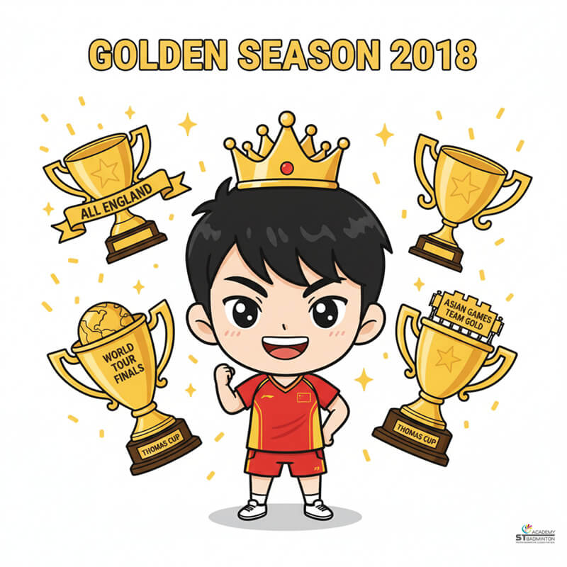 Shi Yu Qi celebrating All England championship victory for China in historic moment Best