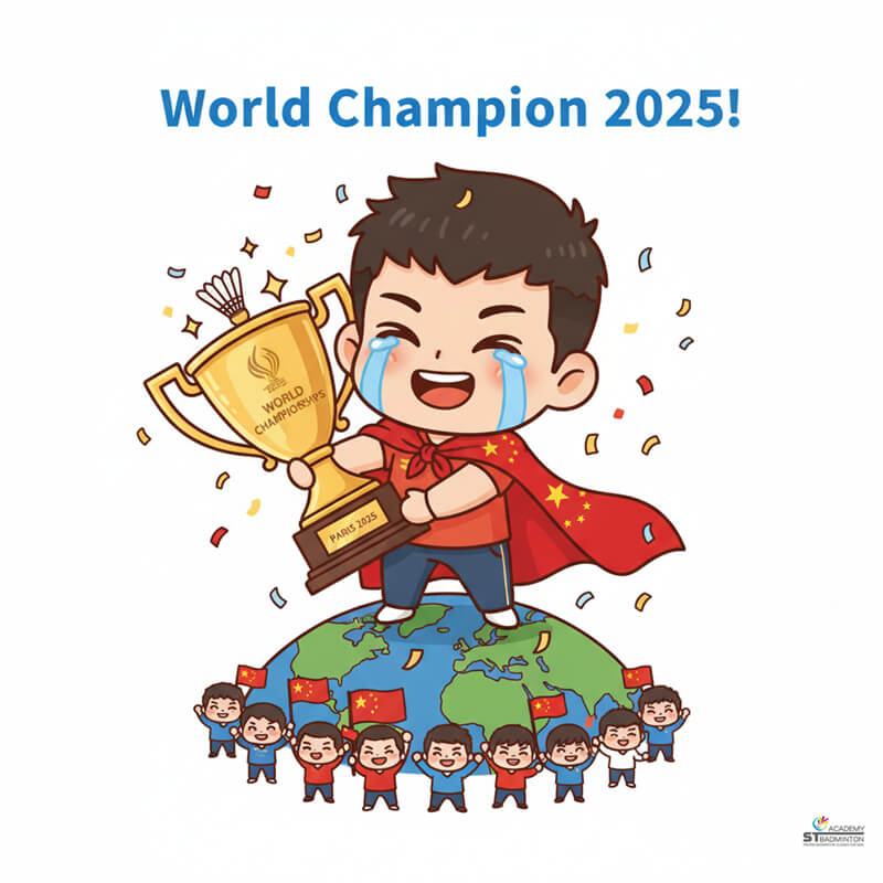 Shi Yu Qi showing respectful attitude and discipline toward coaches and teammates