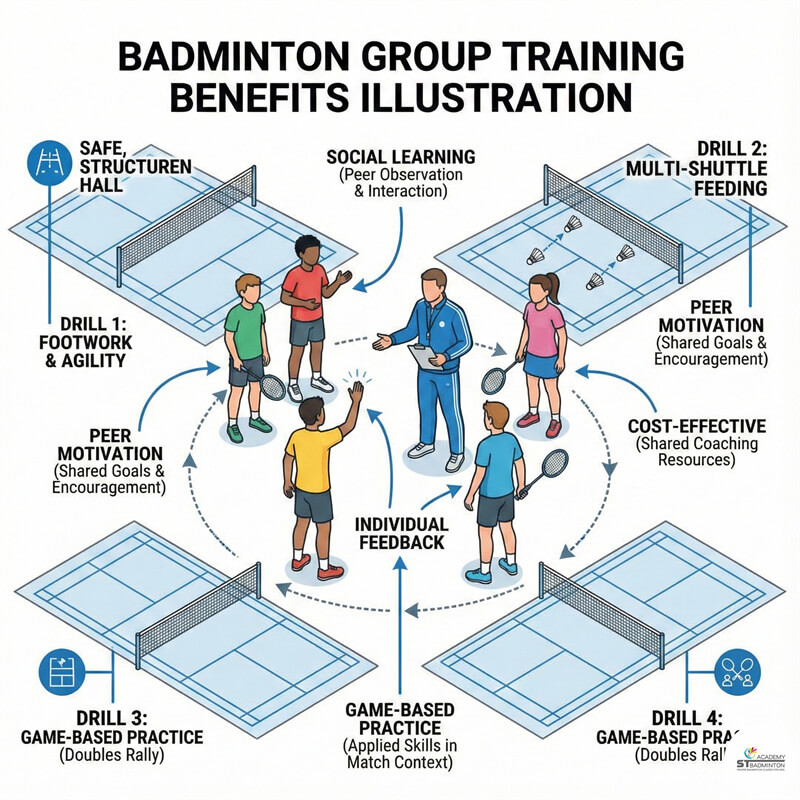 말레이시아 쿠알라룸푸르 Setapak 배드민턴 훈련 | 소규모 그룹 기초 코칭