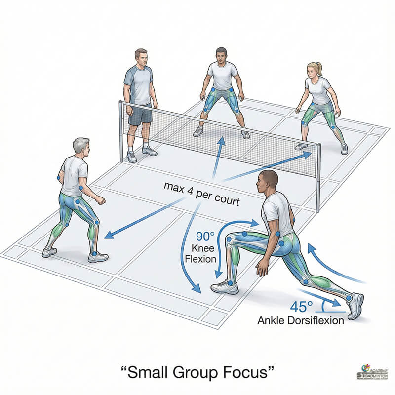 Small group beginner badminton class for kids near Taman Melawati