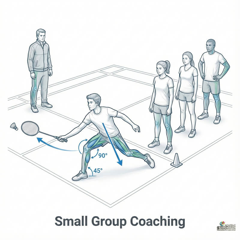 Small group beginner badminton class in Setapak with individual attention