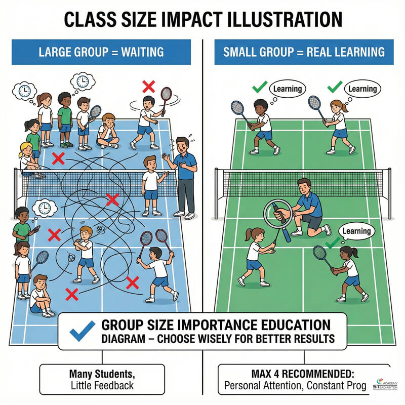 Lớp huấn luyện cầu lông nhóm nhỏ cho trẻ em với cấu trúc bài bản gần Cheras và Kepong