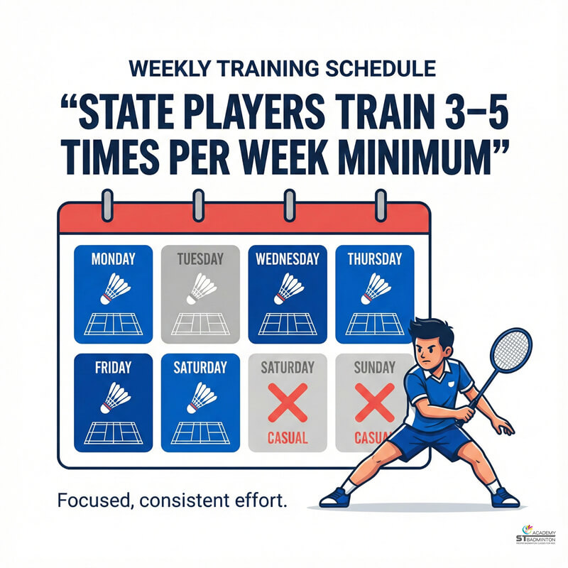 Small group state pathway badminton training near Wangsa Maju in Kuala Lumpur with maximum 4 students