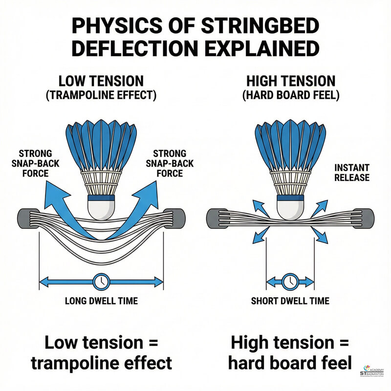 Stringing machine adjusting racket tension for a social player in Kuala Lumpur