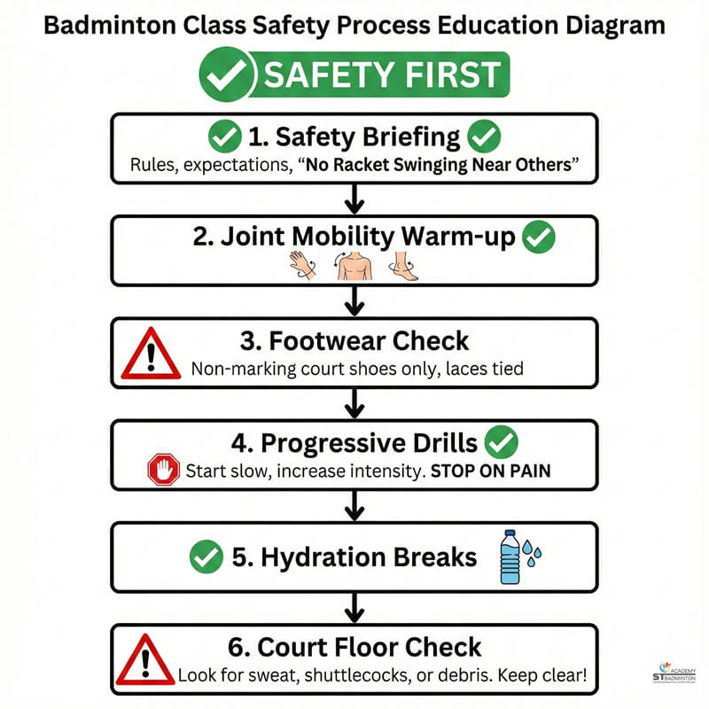 Wangsa Maju huấn luyện cầu lông | khởi động cổ tay và cổ chân phòng chấn thương