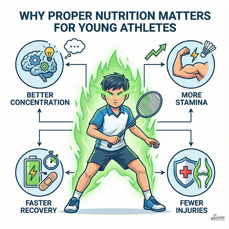 Young badminton players in Kuala Lumpur eating bananas and drinking water between matches