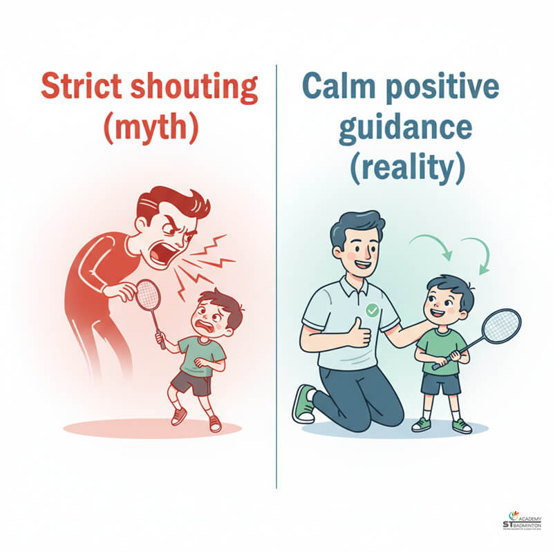 Will My Child Be Shouted At or Scolded? Young kids learning safe badminton basics with certified coach at ST Badminton Academy Malaysia in Setapak, Kuala Lumpur