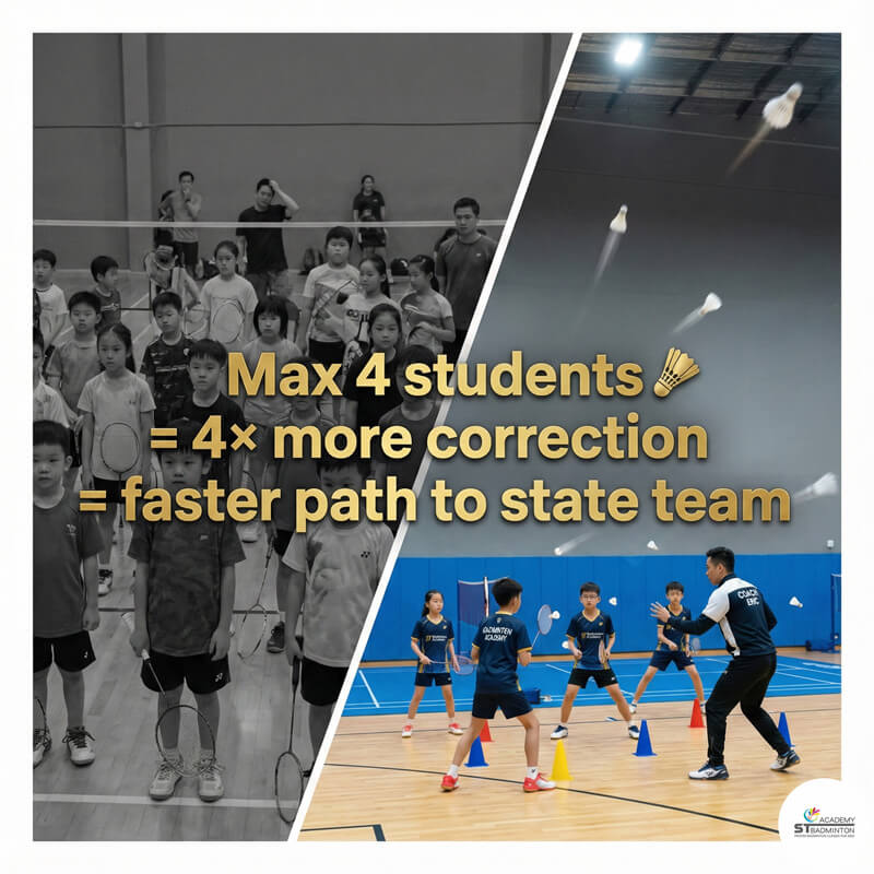 Young players preparing for district and state badminton tournaments at a Kuala Lumpur academy