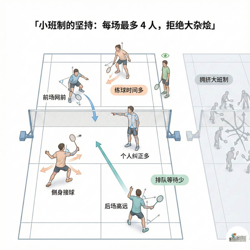 吉隆坡 Danau Kota 的小班制羽毛球初学班每场仅限4人