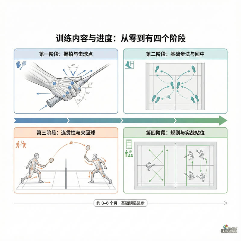 吉隆坡 Gombak 附近的小学和中学初学者正在练习正手击球