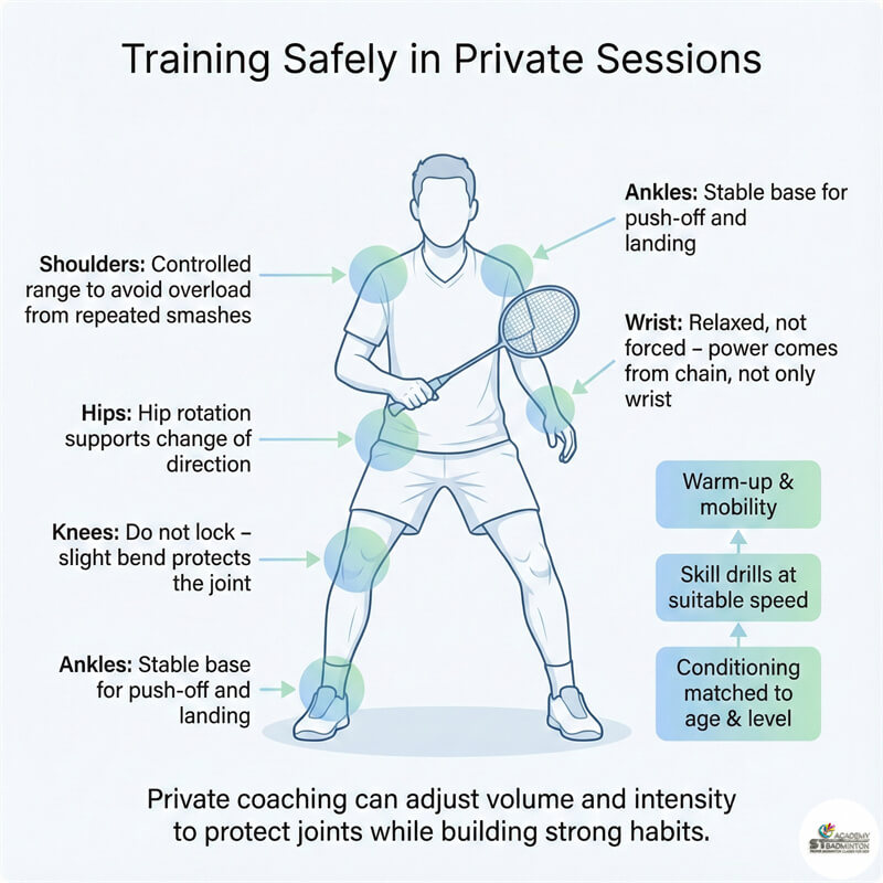 Môi trường huấn luyện cầu lông riêng an toàn và có cấu trúc tại KL Setapak