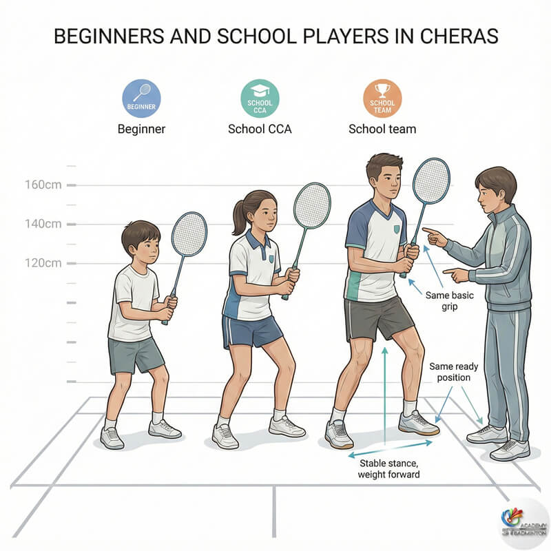 蕉賴初學者與校隊級別青少年羽毛球員的訓練課程