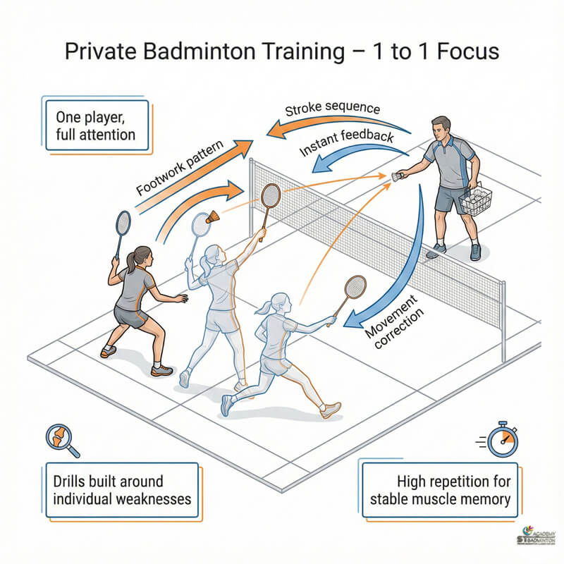 Huấn luyện viên Eric Chuar cung cấp huấn luyện cầu lông 1-kèm-1 cho người lớn tại Kuala Lumpur