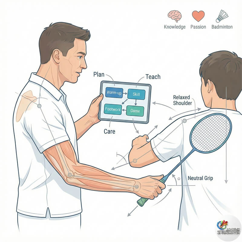 Jurulatih badminton berpengalaman merancang sesi latihan berdasarkan sains sukan di Setapak KL
