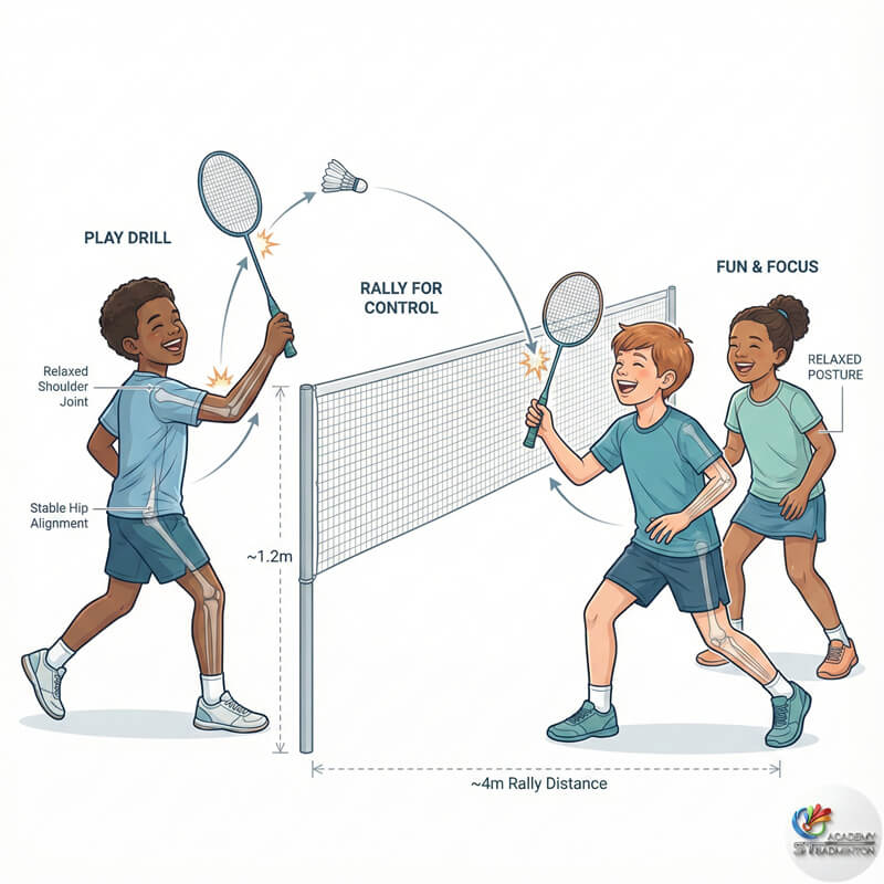 Kids badminton lessons Singapore play-based learning