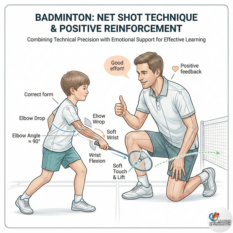 세타팍에서 BAM 공인 배드민턴 코치의 긍정적인 격려