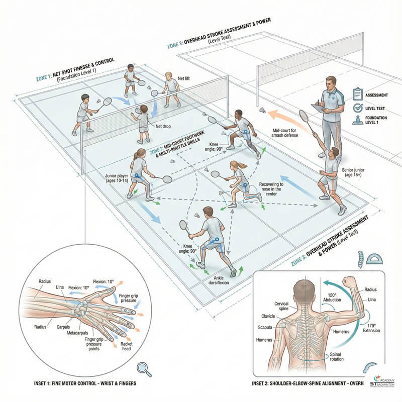 ST 羽毛球学院学员聆听 Eric Chuar 教练指导