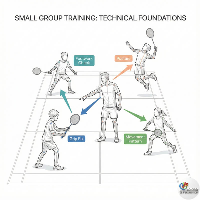 Safe badminton training for children Singapore with focus on movement