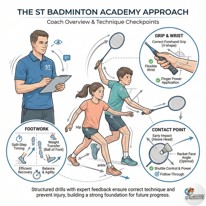 Lớp huấn luyện cầu lông nhóm nhỏ cho người mới tại Kuala Lumpur