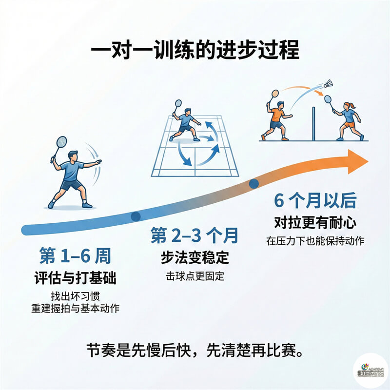 马来西亚私人羽毛球步法教练在 ST Badminton Academy 示范正确移动