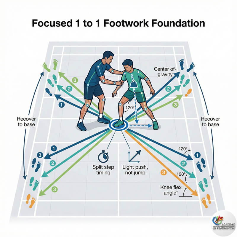 Badminton footwork training Singapore