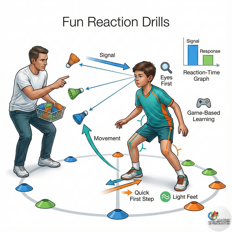 Kanak-kanak gembira menikmati sesi latihan badminton peribadi di Malaysia