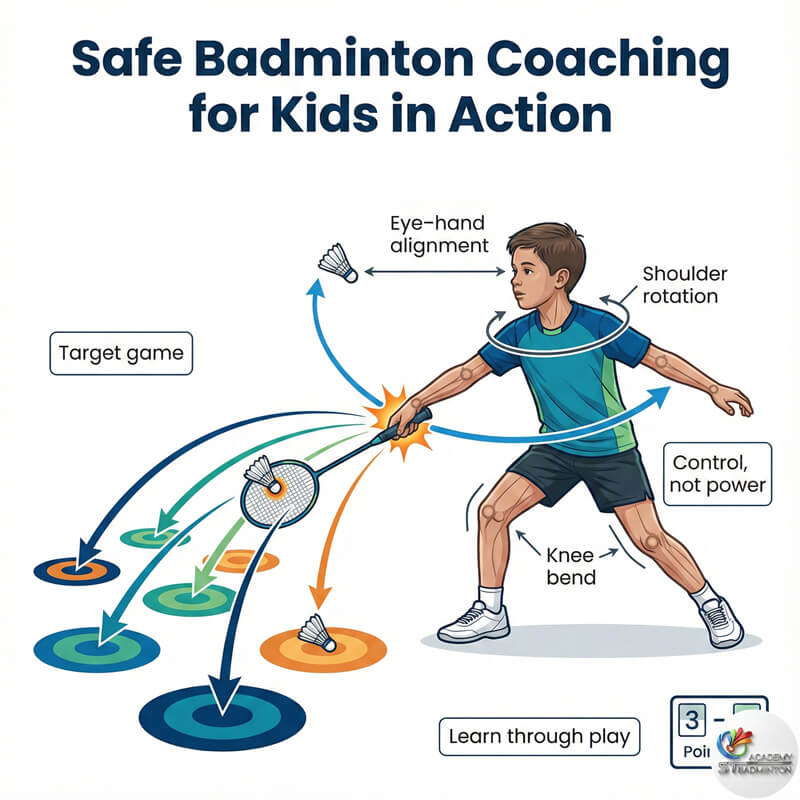 Les badminton anak Singapura - menyenangkan dan aman