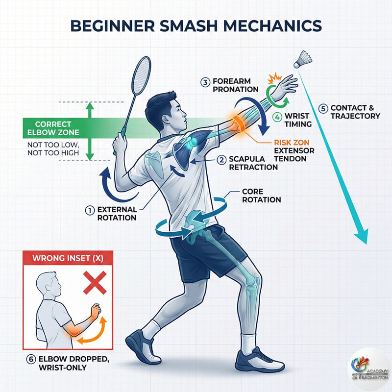 Trẻ em thực hành kỹ thuật di chuyển chân và tư thế cầu lông chuẩn tại trung tâm huấn luyện Wangsa Maju