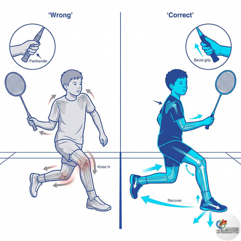 ST Badminton Academy Puchong에서 올바른 배드민턴 기초를 다지는 어린이