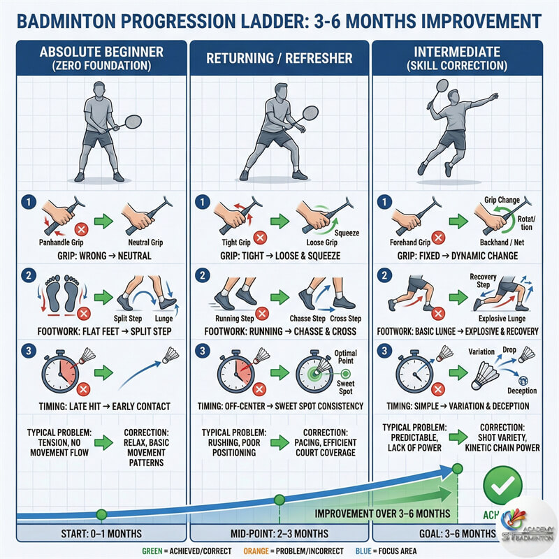 プチョンの少人数制大人バドミントン教室 - 個別指導とフィードバック