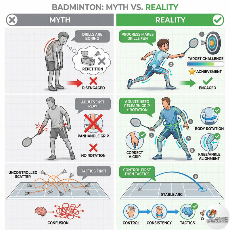 Trẻ em tươi cười tận hưởng lớp học cầu lông căn bản an toàn và hỗ trợ tại Kuala Lumpur Malaysia