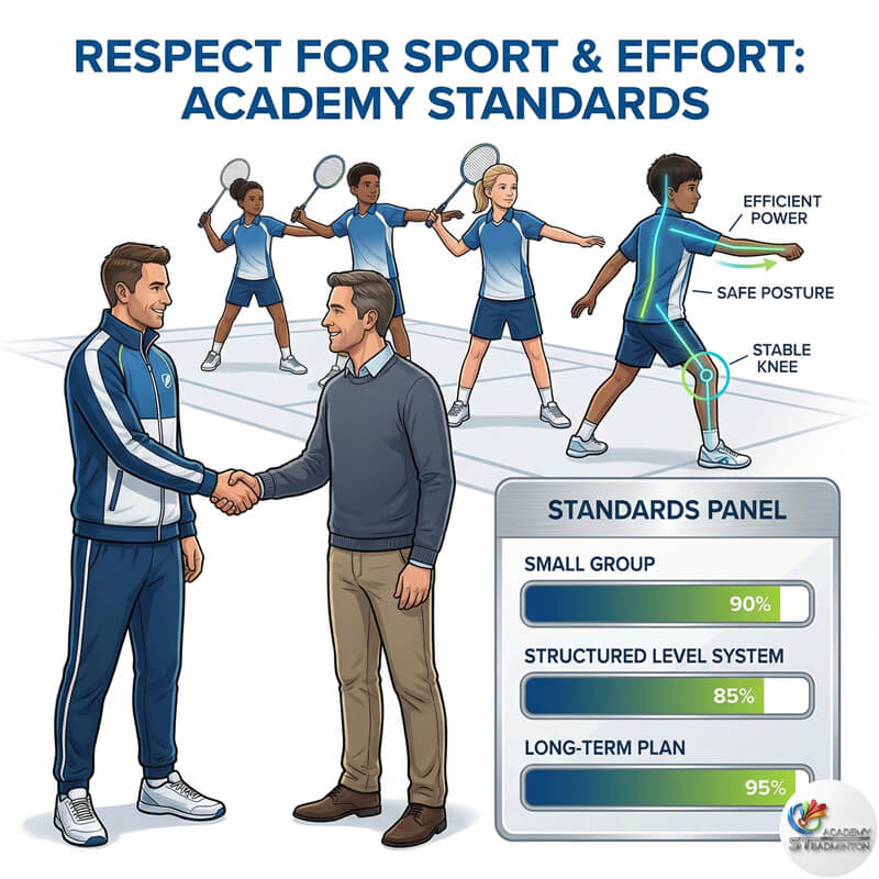 Setapak 专业羽毛球训练班的青少年展现专注与纪律