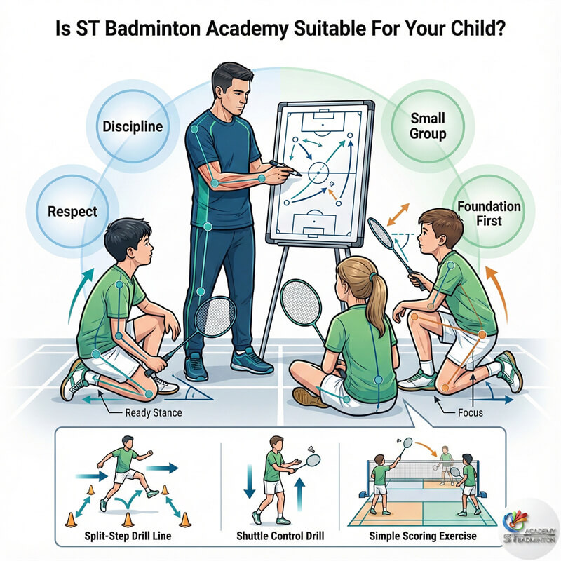 为何 ST Badminton Academy 对幼童如此特别 吉隆坡 Setapak 附近 4 岁以上儿童在基于游戏的羽毛球训练中快乐学习