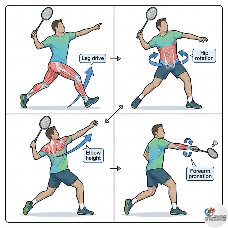 latihan bulutangkis dewasa Selayang – pelatih menjelaskan timing footwork yang benar
