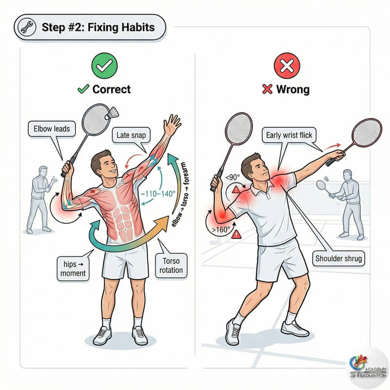 세타팍 성인 초보 배드민턴 훈련 – 올바른 그립법으로 나쁜 습관 교정