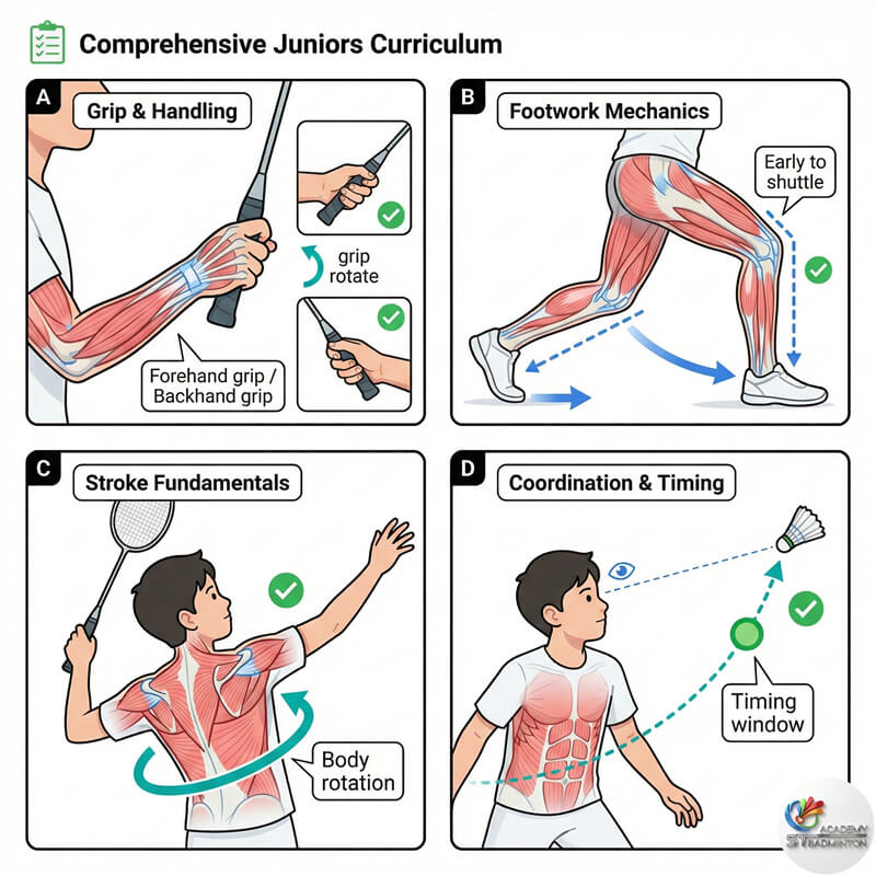 คอร์สแบดมินตันเยาวชน Selayang Mall – เด็กๆ ฝึกการเคลื่อนไหวและความปลอดภัย
