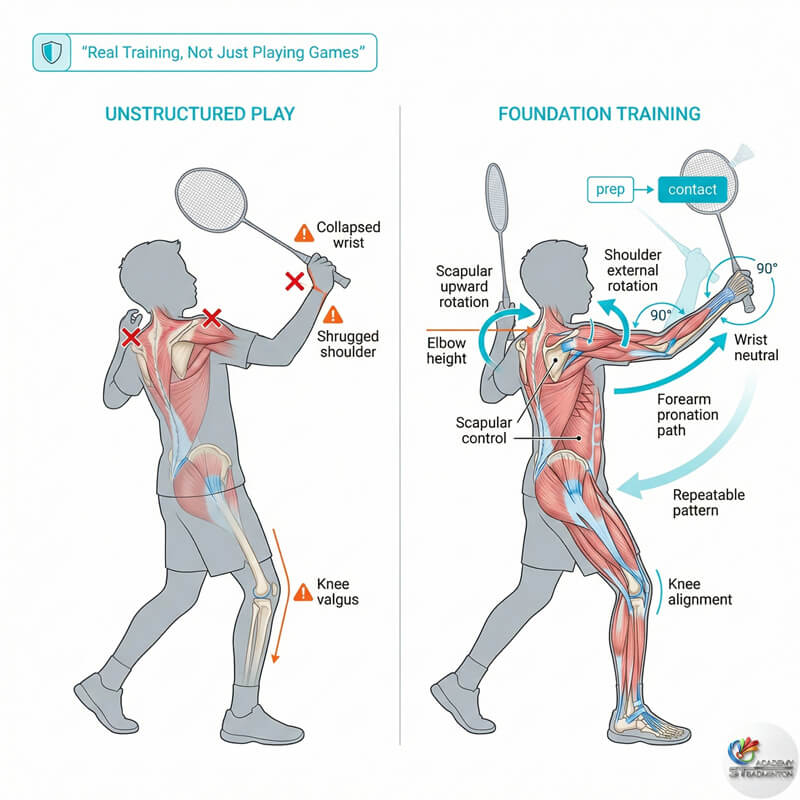 吉隆坡儿童羽毛球假期课程专注于正确的挥拍动作与训练纪律
