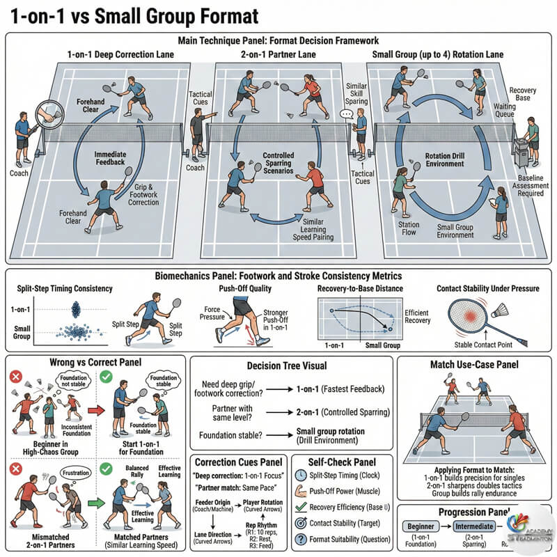 专注头顶击球动作机制的甲洞一对一羽毛球训练