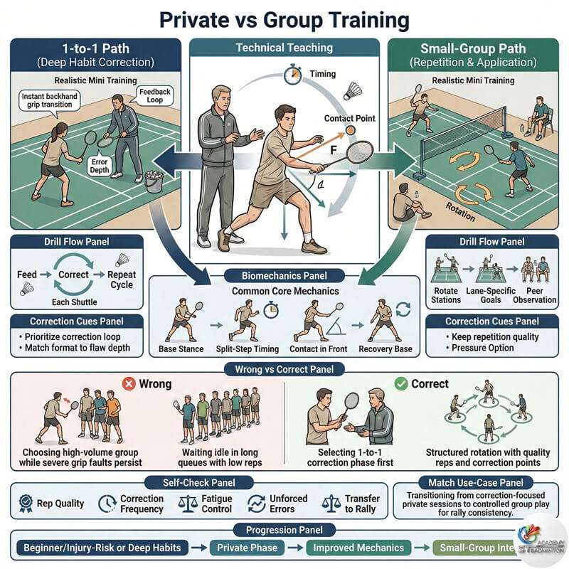 甲洞一对一羽毛球教学重点训练头顶击球动作