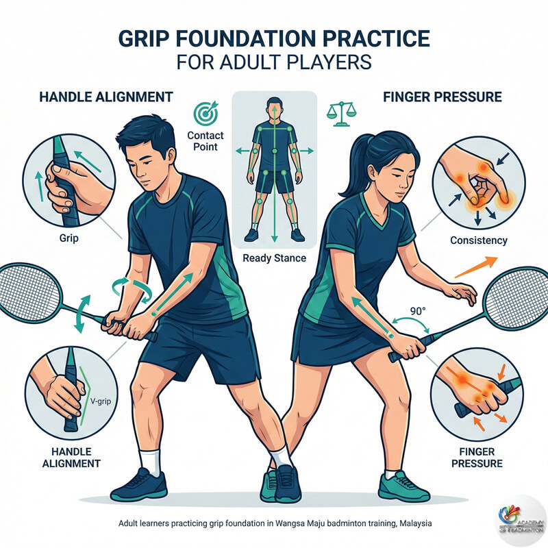 旺沙玛朱成人学员学习基础握拍