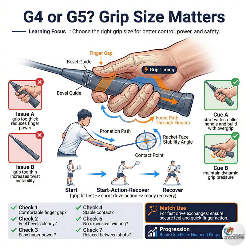 Authenticity check sticker on a Yonex racket handle