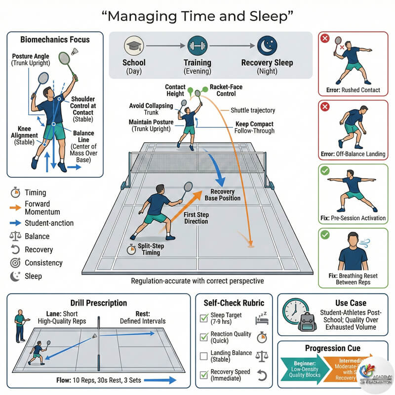 Badminton gym and court routine for state players in Kuala Lumpur Malaysia