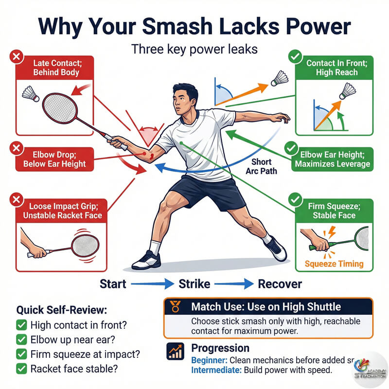 Badminton student learning proper stance for backhand defense and preparation